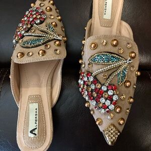 Rhinestone Slip On Elegant Shoes